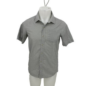 Travis Mathew Button Up Shirt Short Sleeve Small Collared Cotton Sz S 39-14